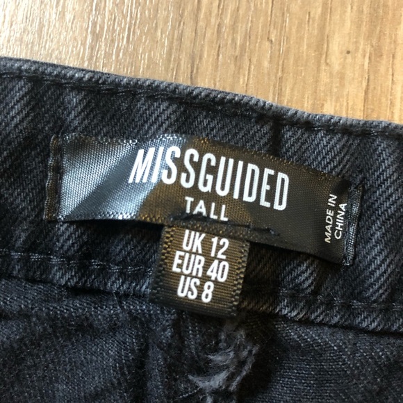 Misguided | High Rise Button Fly Shorts - Picture 3 of 7